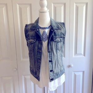 J. Crew denim vest